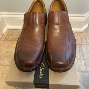 Clark’s Escalade Step Brown Leather Men’s size 11 NWT